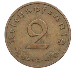 2 рейхспфеннига 1938 года E Германия — Фото №2