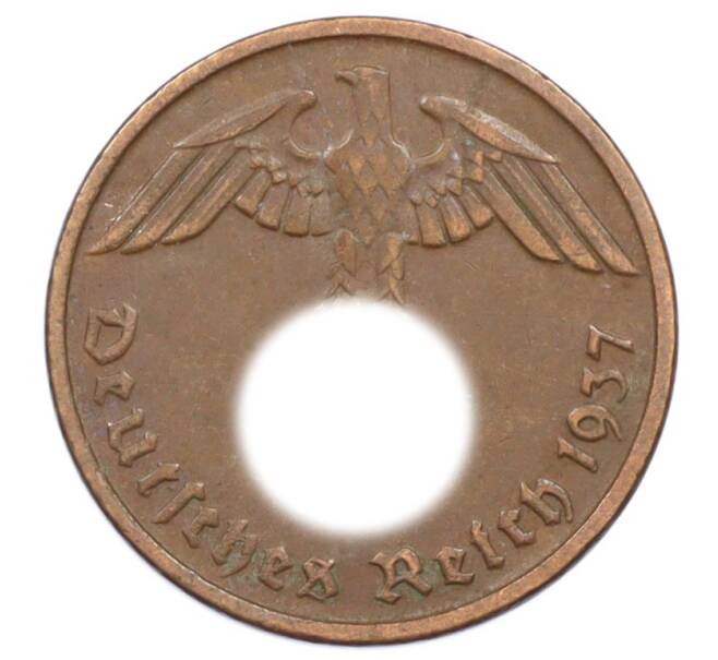 Монета 2 рейхспфеннига 1937 года D Германия (Артикул: K10-6375) — Фото №1