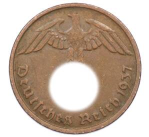 2 рейхспфеннига 1937 года D Германия — Фото №1