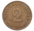 Монета 2 рейхспфеннига 1937 года D Германия (Артикул: K10-6377) — Фото №2