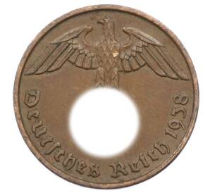 2 рейхспфеннига 1938 года J Германия — Фото №1