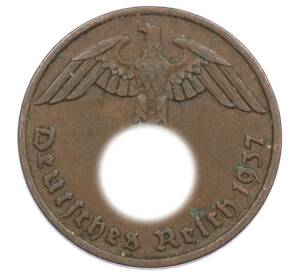 2 рейхспфеннига 1937 года F Германия — Фото №1