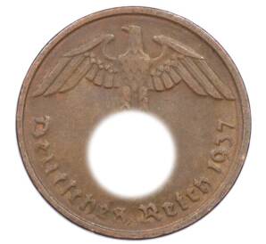 2 рейхспфеннига 1937 года D Германия — Фото №1