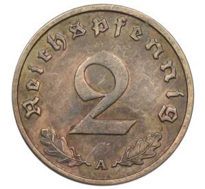 2 рейхспфеннига 1938 года A Германия — Фото №2