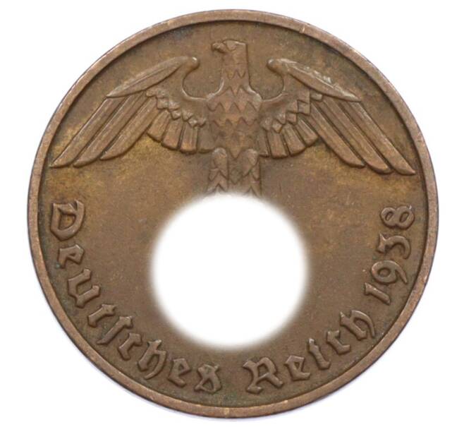 Монета 2 рейхспфеннига 1938 года D Германия (Артикул: K10-6389) — Фото №1