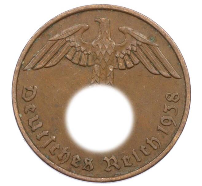 Монета 2 рейхспфеннига 1938 года F Германия (Артикул: K10-6392) — Фото №1