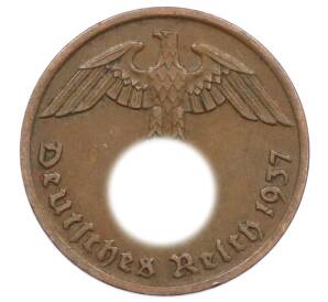 2 рейхспфеннига 1937 года D Германия — Фото №1