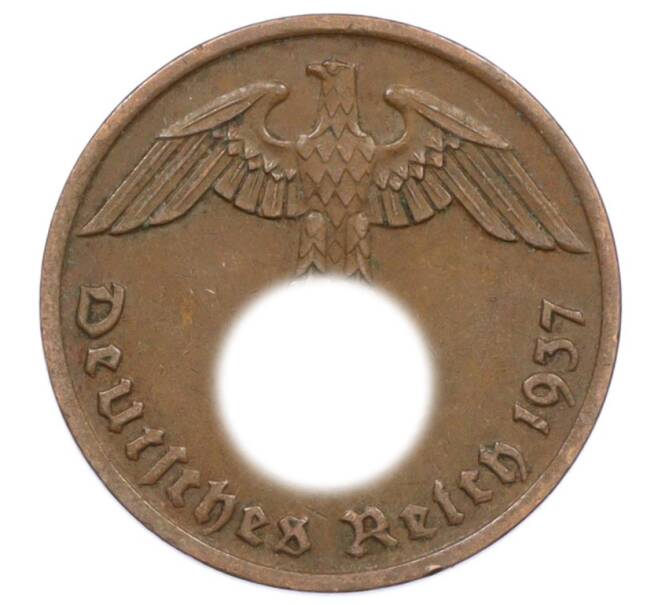 Монета 2 рейхспфеннига 1937 года D Германия (Артикул: K10-6393) — Фото №1