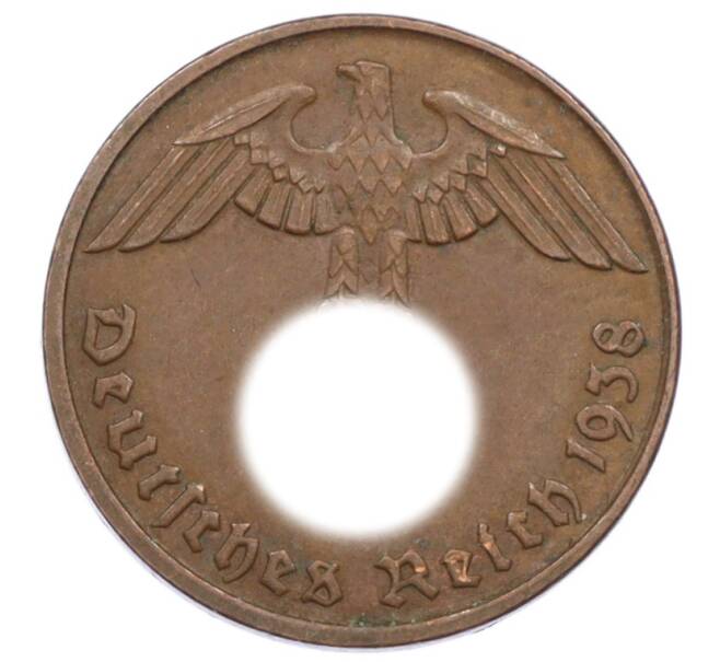 Монета 2 рейхспфеннига 1938 года D Германия (Артикул: K10-6396) — Фото №1