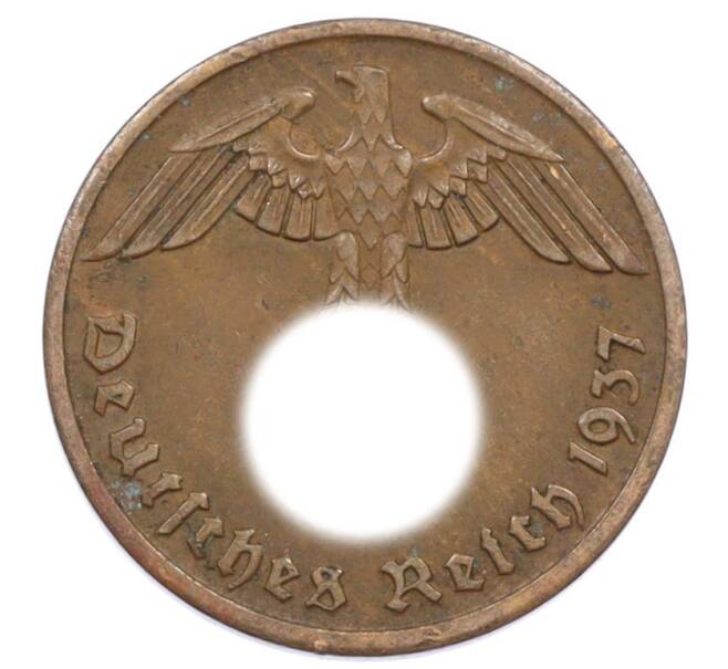 Монета 2 рейхспфеннига 1937 года A Германия (Артикул: K10-6397) — Фото №1