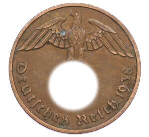 2 рейхспфеннига 1938 года F Германия — Фото №1