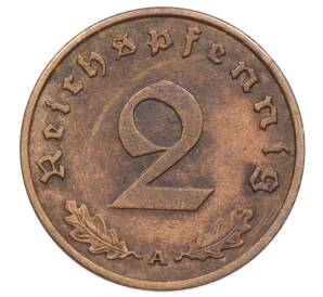2 рейхспфеннига 1939 года A Германия — Фото №2