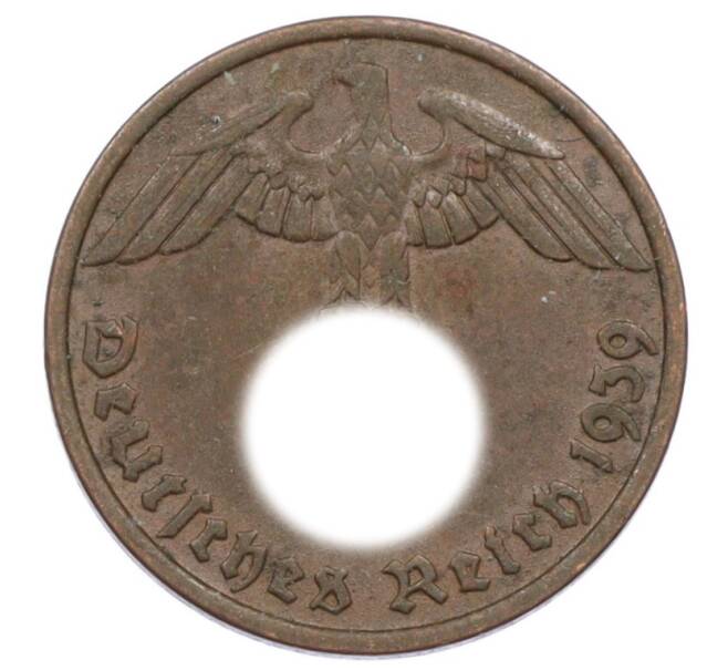 Монета 2 рейхспфеннига 1939 года D Германия (Артикул: K10-6404) — Фото №1