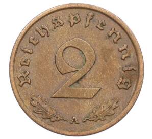 2 рейхспфеннига 1938 года A Германия — Фото №2