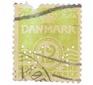 Почтовая марка 12 эре 1952 года Дания