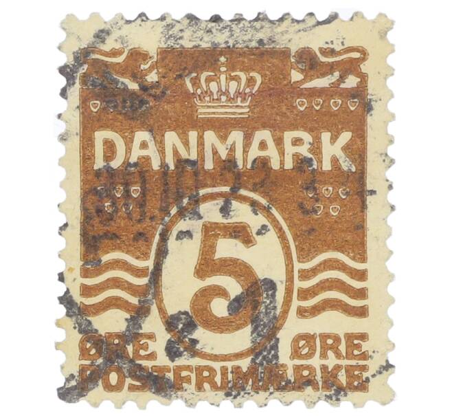 Почтовая марка 5 эре 1952 года Дания (Артикул: P2-0402) — Фото №1