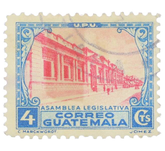 Почтовая марка 4 сентаво 1935 года Гватемала (Артикул: P2-0435) — Фото №1