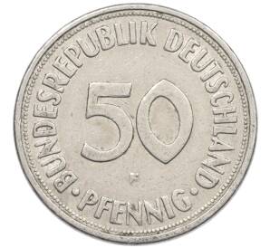50 пфеннигов 1950 года F Западная Германия (ФРГ) — Фото №2