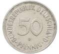 Монета 50 пфеннигов 1950 года D Западная Германия (ФРГ) (Артикул: K10-6752) — Фото №2