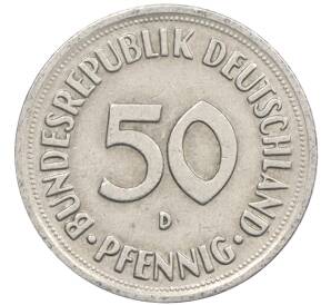50 пфеннигов 1950 года D Западная Германия (ФРГ) — Фото №2