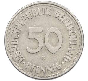 50 пфеннигов 1950 года G Западная Германия (ФРГ) — Фото №2
