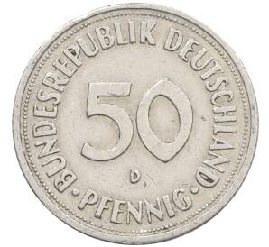 50 пфеннигов 1950 года D Западная Германия (ФРГ) — Фото №2