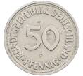 Монета 50 пфеннигов 1950 года F Западная Германия (ФРГ) (Артикул: K10-6757) — Фото №2
