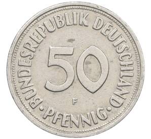 50 пфеннигов 1950 года F Западная Германия (ФРГ) — Фото №2