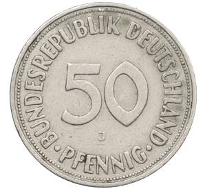50 пфеннигов 1950 года J Западная Германия (ФРГ) — Фото №2