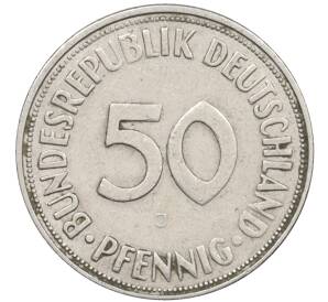 50 пфеннигов 1950 года J Западная Германия (ФРГ) — Фото №2