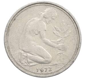 50 пфеннигов 1972 года F Западная Германия (ФРГ) — Фото №1