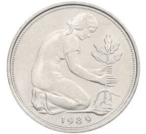 50 пфеннигов 1989 года F Западная Германия (ФРГ) — Фото №1