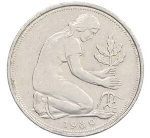 50 пфеннигов 1989 года F Западная Германия (ФРГ) — Фото №1
