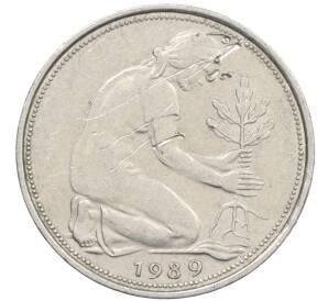 50 пфеннигов 1989 года D Западная Германия (ФРГ) — Фото №1