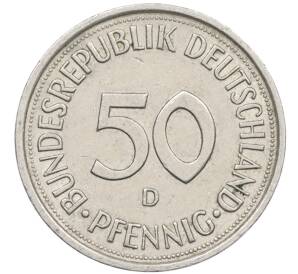 50 пфеннигов 1989 года D Западная Германия (ФРГ) — Фото №2