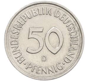 50 пфеннигов 1989 года D Западная Германия (ФРГ) — Фото №2