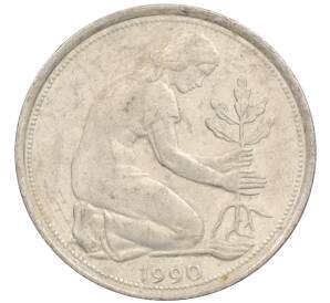 50 пфеннигов 1990 года J Западная Германия (ФРГ) — Фото №1