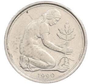 50 пфеннигов 1990 года A Западная Германия (ФРГ) — Фото №1