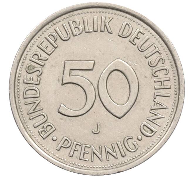Монета 50 пфеннигов 1990 года J Западная Германия (ФРГ) (Артикул: K10-6793) — Фото №2