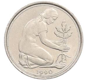 50 пфеннигов 1990 года J Западная Германия (ФРГ) — Фото №1