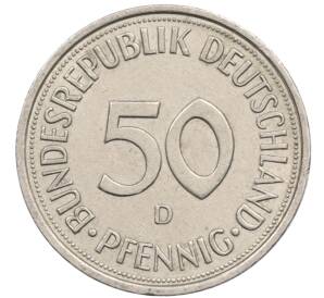 50 пфеннигов 1990 года D Западная Германия (ФРГ) — Фото №2