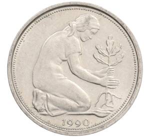 50 пфеннигов 1990 года A Западная Германия (ФРГ) — Фото №1