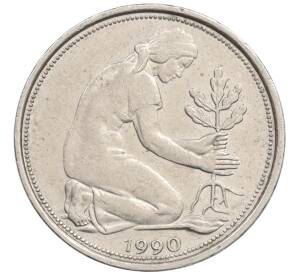 50 пфеннигов 1990 года D Западная Германия (ФРГ) — Фото №1