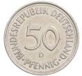 Монета 50 пфеннигов 1990 года D Западная Германия (ФРГ) (Артикул: K10-6798) — Фото №2