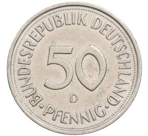 50 пфеннигов 1990 года D Западная Германия (ФРГ) — Фото №2