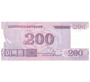 200 вон 2018 года Северная Корея — 70 лет КНДР — Фото №2