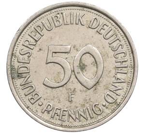 50 пфеннигов 1990 года F Западная Германия (ФРГ) — Фото №2