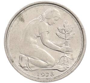 50 пфеннигов 1978 года F Западная Германия (ФРГ) — Фото №1