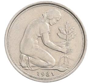 50 пфеннигов 1981 года J Западная Германия (ФРГ) — Фото №1