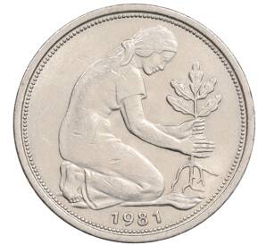 50 пфеннигов 1981 года D Западная Германия (ФРГ) — Фото №1